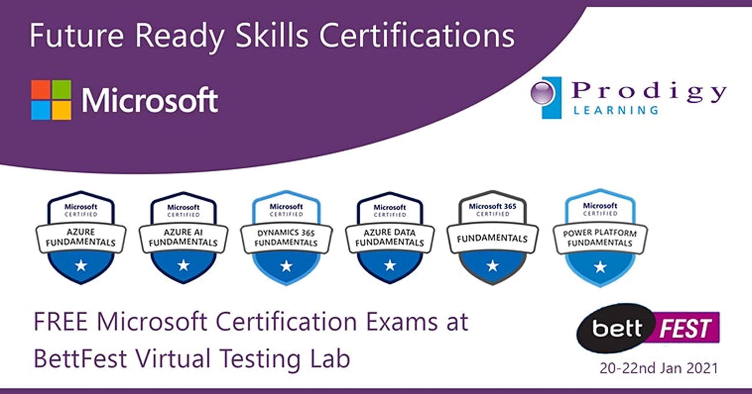 BettFest 20-22nd Jan 2021 - Microsoft Certifications Virtual Testing Lab
