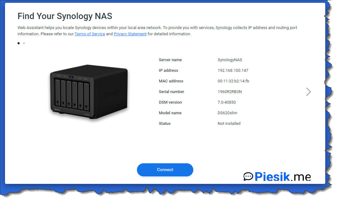 Synology DS620Slim - Part on