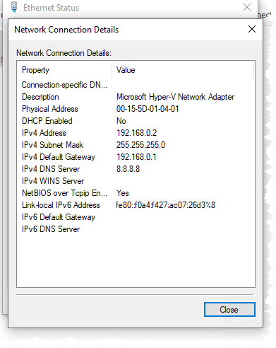 Hyper-V na Azure VM – Połączenie z Internetem