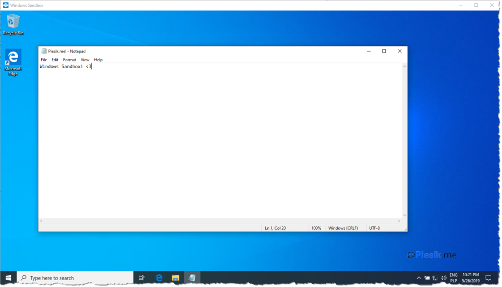 Windows 10 Sandbox, czyli zabawy bez ograniczeń.